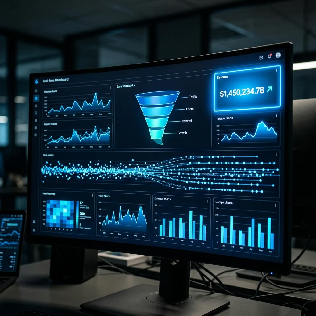 BATSTACK Portfolio Project - Velo — SaaS Analytics Dashboard Digital Solution Mockup